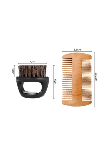 Suntek 2 Adet Erkek Sakal Bakım Seti Sağlam Aksesuar Hafif