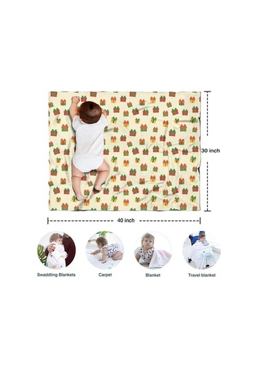 Flybuy Noel Bebek Battaniyesi 40x30, Isı Yalıtım, Hafif Kumaş, Kalın, Polar, Hediye Aracı Diğer