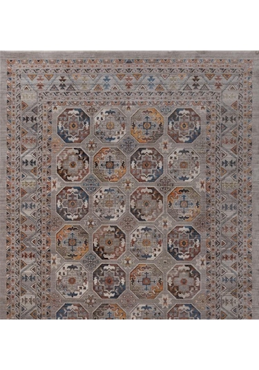 Gabardin Halı 7/24 Serisi 1569 Gri Salon Oturma Yatak Odası Halısı Gri