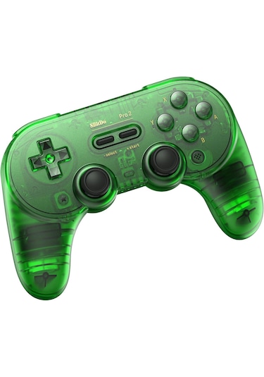 8bitdo Pro 2 Bluetooth Controller Kablosuz Hall Effect Oyun Kolu Switch/switch 2,pc,android,Apple Uyumlu,macos,jade Yeşil Edition
