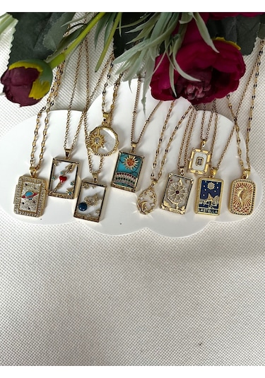 Çelik Vintage Kolye Gold