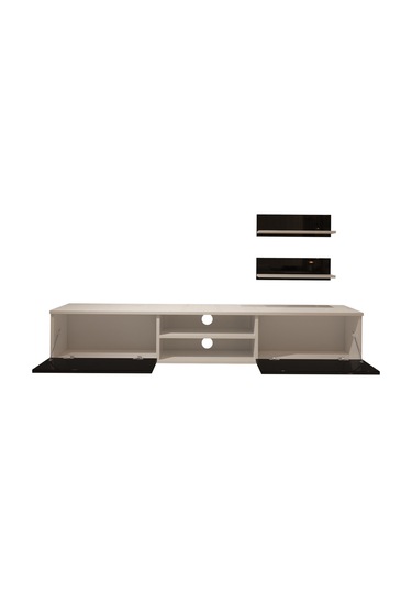 Decoraktiv Eko 4 Mdf Dvd Tv Ünitesi Tv Sehpası Beyaz - Siyah