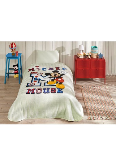 Özdilek Mickey Mouse College Disney Lisanslı Tek Kişilik Çocuk Battaniyesi 155x215 Cm Çok Renkli