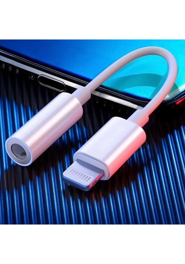 Ekılıf - Aux Çevirici Ses Adaptörü Ac-04 Lightning To 3.5mm Aux Çevirici Ses Adaptörü - Beyaz - T37799 Beyaz