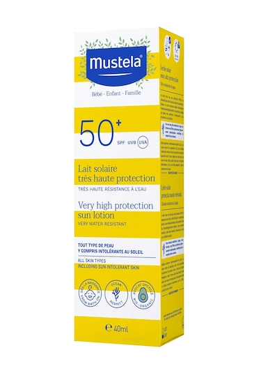 Mustela Çok Yüksek Koruma Faktörlü Güneş Losyonu 40 ML