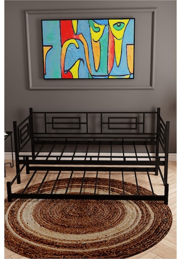 Moblay Larissa Daybed Sedir Karyola Siyah