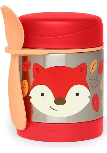 Skip Hop Zoo Paslanmaz Çelik Termos  Tilki Kırmızı