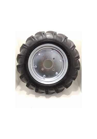 Çapa Makinası Tekeri 400-8 Tr Tt Kaliteli Yerli Ürün İç Lastikli Siyah