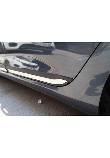Renault Megane 4 Uyumlu Krom Yan Kapı Çıtası 4 Parça Paslanmaz Çelik