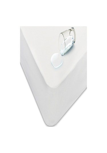 Mycey Battal Fitted Çift Kişilik Alez 200x200+30 Cm Micro Kumaş Sıvı Geçirmez Beyaz