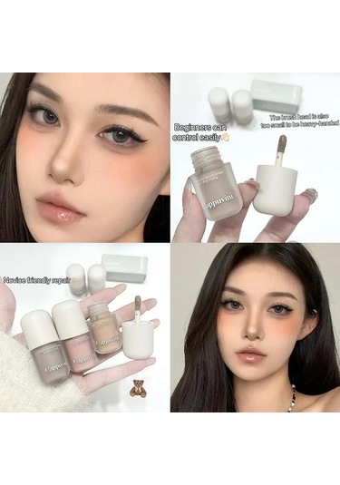 Kapsül Mat Sıvı Şekillendirme Çubuğu Su Geçirmez Doğal Üç Boyutlu Gri Pembe 02 Gray Brown 4.1g C01