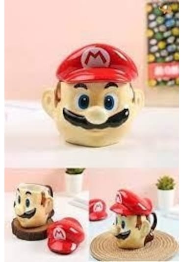 Mario 3d Mug Dekoratif Seramik Kaplama 3d Mario Kupa-1861
