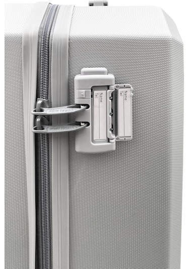 Coral High Diamond ABS Gümüş Küçük Boy Valiz 16616 Gümüş