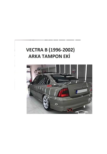 Vectra B Tek Çıkış 1996-2002 Arka Tampon Eki-fiberglass-boyasız