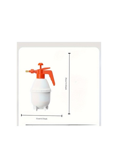 Tcherchı VQ77413 0.8 L Basınçlı Dezenfeksiyon Bahçe Bitkileri Sulama Püskürtücü Beyaz