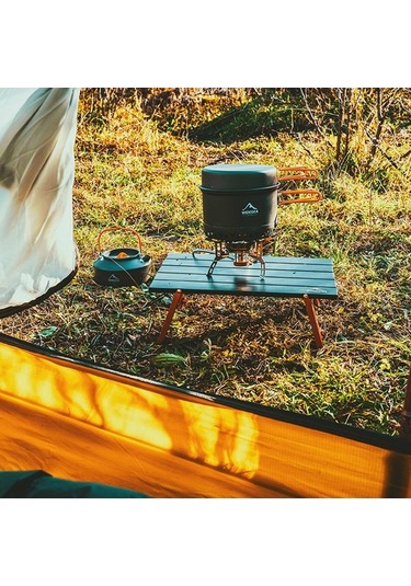 Prestigegoods Mini Piknik Masaı, Alüminyum, 39.9x28.5x13cm, Widesea Wstb-001, Kırmızı-siyah, Hafif, Katlanır, Kamp, Piknik, Bahçe, 10kg Kırmızı - Siyah