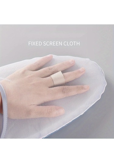 Fochsia Mini Ütü Tahtası Taşınabilir Mavi Kare Desenli Anti-sıçrama Ev Ütü Masası