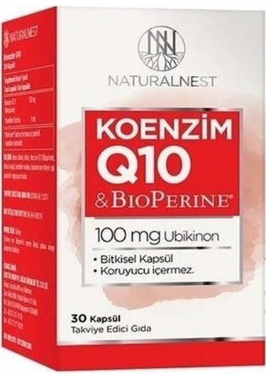 Naturalnest Koenzim Q10 100 Mg ( Ubikinon ) 30 Hard Kapsül