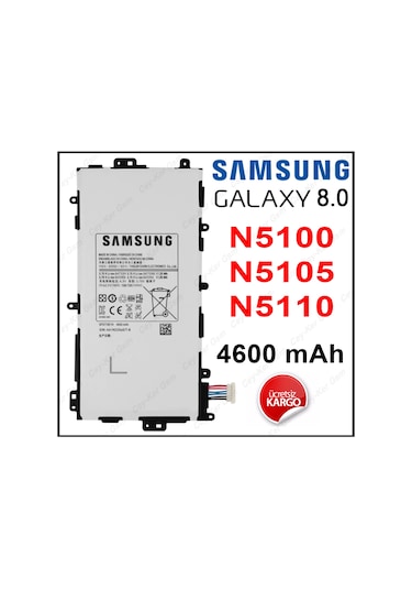 Samsung Galaxy Uyumlu Note 8.0 N5100 N5105 N5110 Batarya Pil