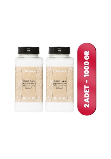 Hayfene İngiliz Tuzu ( Epsom Tuzu ) 1000 Gr 2'li Set