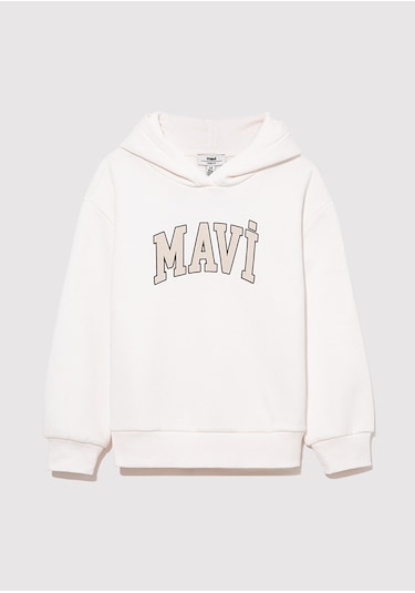 Mavi - Mavi Logo Baskılı Kapüşonlu Beyaz Sweatshirt 7610035-81964 Beyaz Mavi - Mavi Logo Baskılı Kapüşonlu Beyaz Sweatshirt 7610035-81964 Beyaz