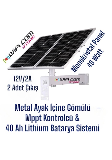 Lityum Bataryalı Güneş Panel Seti