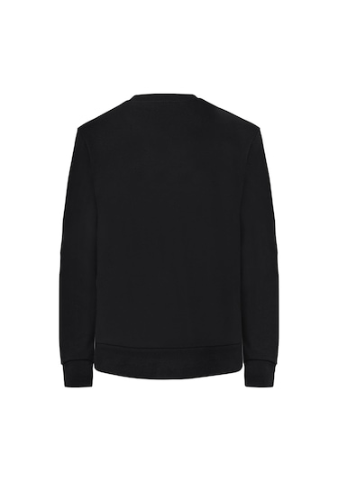 Jack & Jones Erkek Gögüs Logo Baskili Sweatshirt - Minder 12193076 Black Siyah