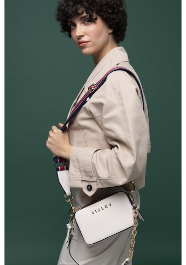Sisley Kadın Çapraz Çantası C.sly 070 Std / Beyaz-laci Beyaz-laci Beyaz - Lacivert