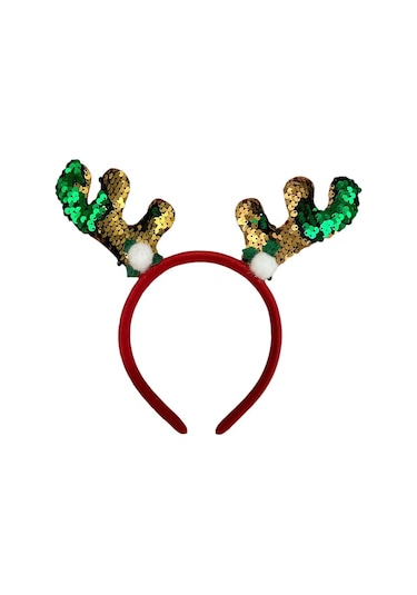 Yılbaşı Tacı Altın-yeşil Pullu