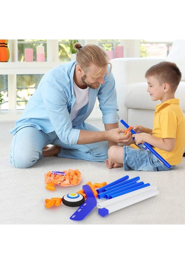 Vkemall Çocuklar İçin Elektrikli Hokey Oyun Seti - Evde Ve Dışarıda Kullanıma Uygun, Ateşsiz Hareket, Aile Etkileşimi Artırıcı Oyun - Pil Dahil Değil Çok Renkli