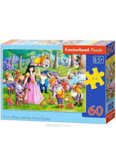 Castorland 60 Parça Pamuk Prenses Ve Yedi Cüceler Puzzle