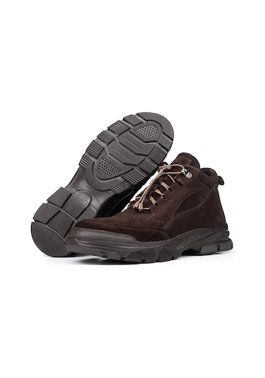 Ducavelli Army Hakiki Deri Bağcıklı Süet Erkek Bot