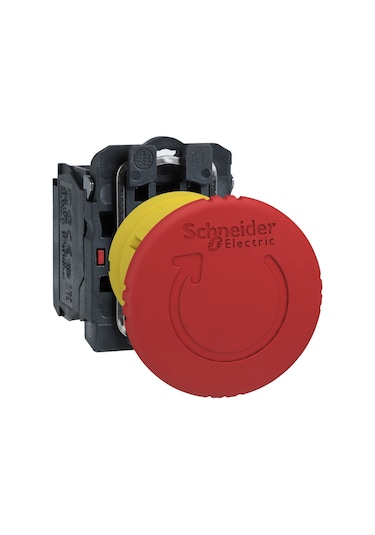 Schneider Xb5as8442  Acil Stop Butonu  1nk  Çevir-çek Tip  22mm  N11.1442