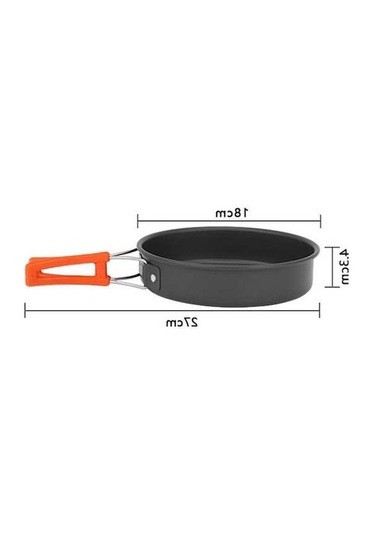 Pazly Kamp Kızartma Tavası Katlanır Koyu Piknik Seyahat Açık M Siyah Siyah
