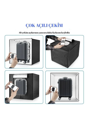 Hpytech Ürün Fotoğraf Çekim Kabini Seti-ışıklı, Foto Çadırı