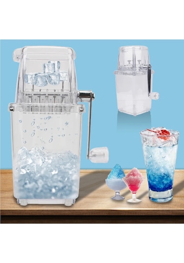 Jialan El Traş Buz Makinesi Buz Karıştırıcılar Araçları Mutfak Beyaz