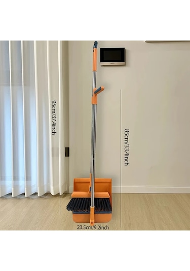 Willowhaven Mavi Katlanır Süpürge Ve Faraş Seti, Tüm Odalar İçin Pratik