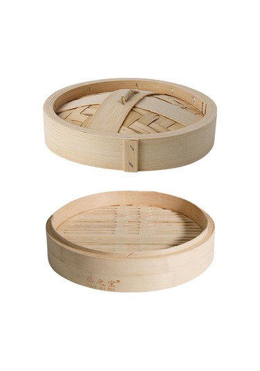 Homyl Bambu Vapur El Yapımı Yuvarlak Sum & Bun Vapuru 18cm