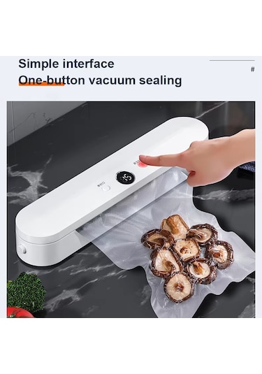 Sones Gıda Vakum Paketleme Makinesi 60kpa Emiş, Tekli / Vakum Paketleme Modları 10 Vakum Torbası Ab Fişi