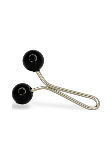 Eşarp Şal Klipsi Siyah 12 Adet İnci Model Klips - Kadın Tesettür Aksesuar İğne Siyah