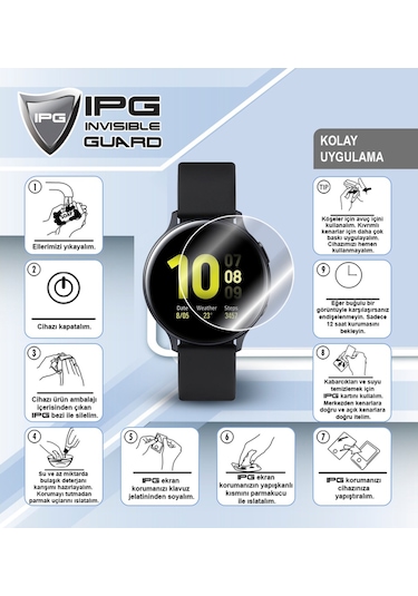Amazfit Active İle Uyumlu Ipg Ekran Koruyucu 4 Adet