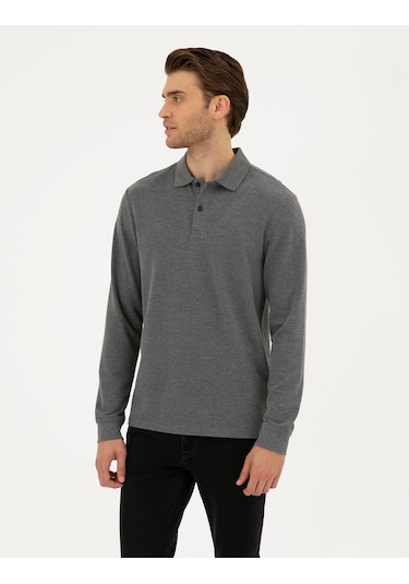 Pierre Cardin Erkek Antrasit Melanj Sweatshirt 50294438-vr081 Antrasit Melanj