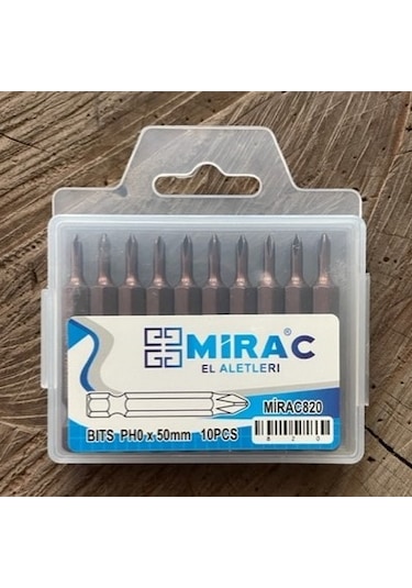 Mrc Ph0 İnce Bits Uç Mıknatıslı İnce Yıldız Uç Ph0 Vida Sıkma Ucu 50mm 10adet