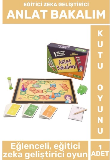Özel Tasarım Eğlenceli Eğitici Öğretici Zeka Geliştirici Arkadaş Aile Kutu Oyun Takımı Anlat Bakalım
