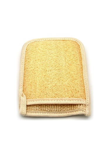 Doğal Kabak Lifi Eldiven Tipi Banyo Hamam Vücud Kesesi 17x21 Cm