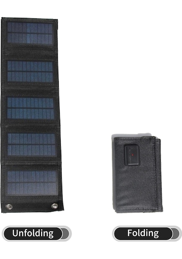 Padalink 7.5w 5v Güneş Enerji Paneli, Çift Katlı, Usb Çıkışı İle Dışarıda Telefon, Tablet Ve Acil Işıklar İçin Şarj Cihazı