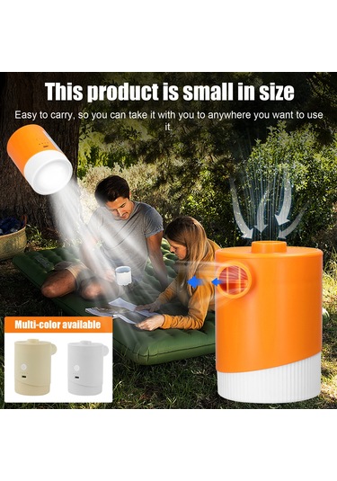 Tenfowee Usb Li-poly Pompası Taşınabilir Dış Mekan 5000pa Şişir-defla Fonksiyonu Hs-8406 Renkli Kutuda Beyaz