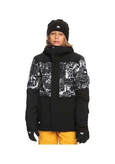 Quıksılver Mıssıon Prınted Block Çocuk Snowboard Montu Siyah