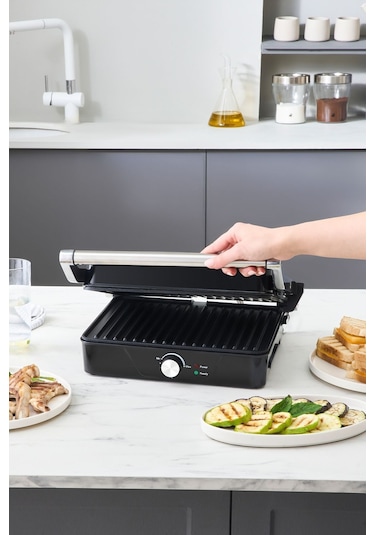 Cookplus x Karaca Inox 2000w Izgara ve Tost Makinesi 4 Dilim