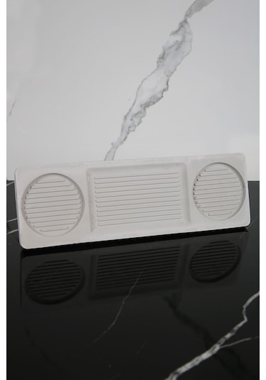 Betonmall 8 Parça Beton Banyo Seti Katı Sıvı Sabunluk Diş Fırçalık Mumluk Tütsülük Tepsi Sunumluk Pamuk Kutusu - Beton Gri Beton Gri